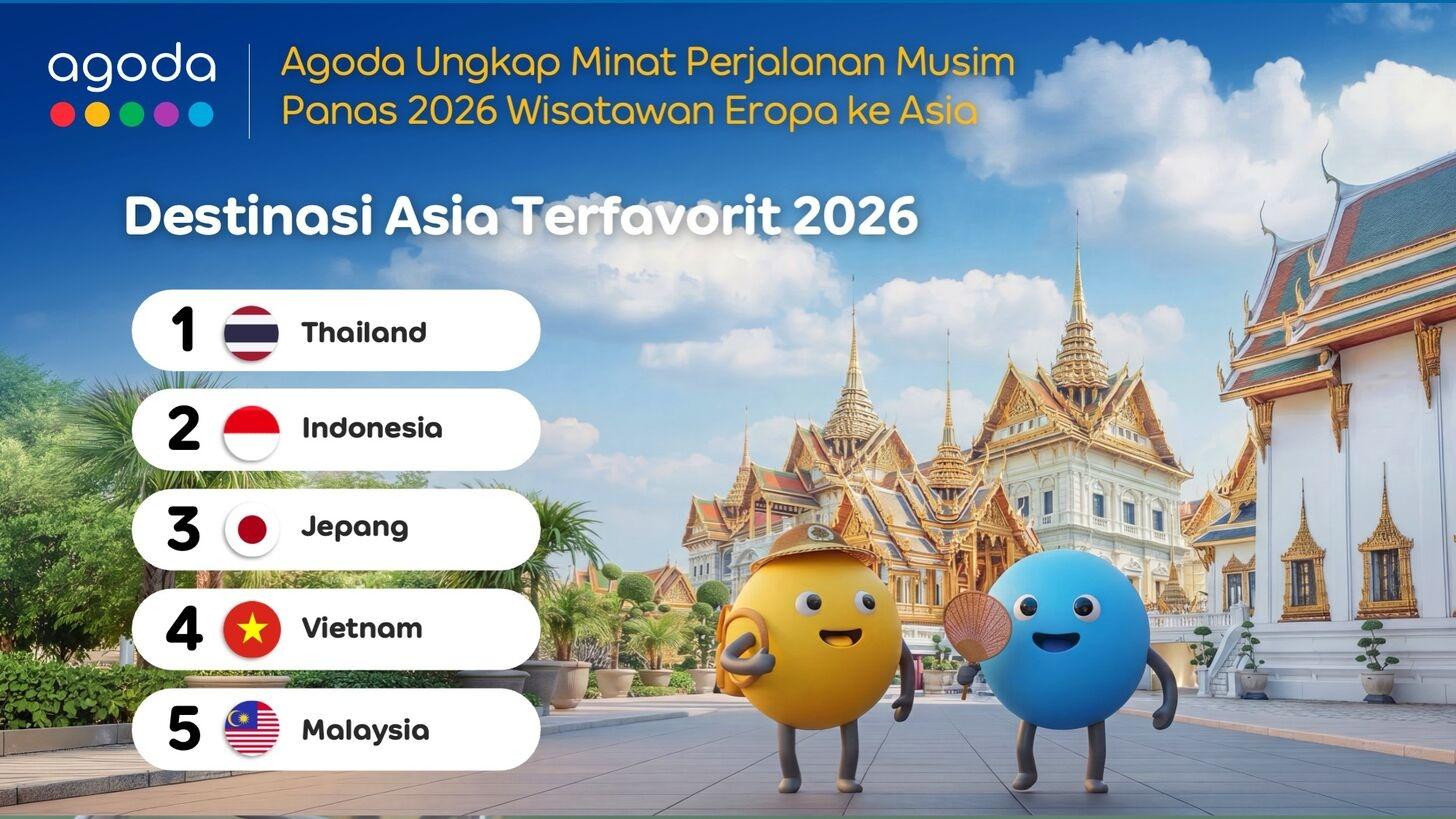 Data Agoda: Indonesia Destinasi Asia Favorit Kedua Wisatawan Eropa, Geser Jepang